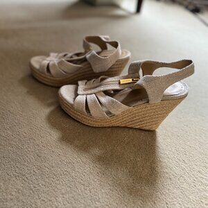 Michael Kors Hemp Wedges, Womens' 7